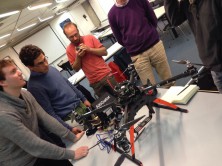 Drone testing in scientific research context